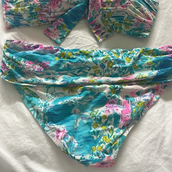 Lilly Pulitzer strapless bikini size 10 - Picture 6 of 10